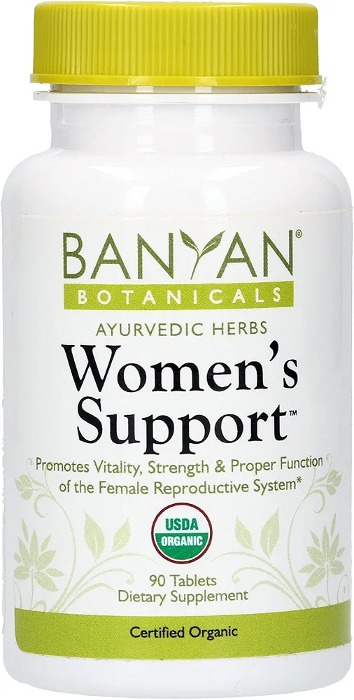 Banyan Botanicals Women’s Support – Organic Herbal Tablets – Promotes a Healthy Female Reproductive System* – Supports Regular & Healthy Menses* – 90 Tablets – Non-GMO Sustainably Sourced Vegan