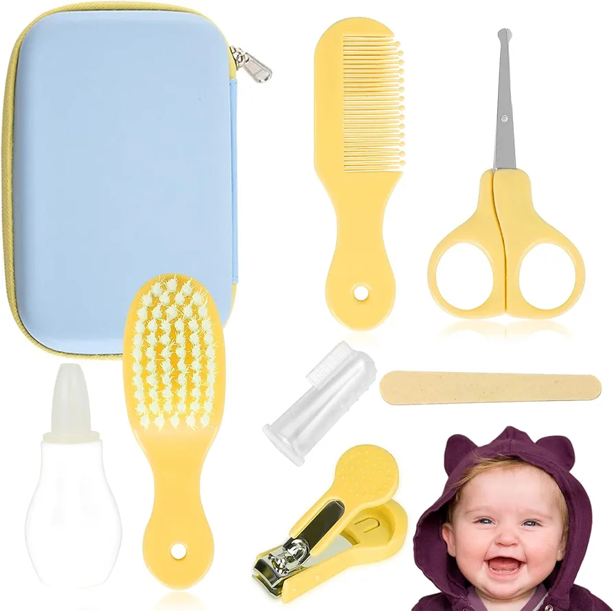 Baby Grooming Kit,Newborn Essentials Must Haves Safety Healthcare Set for Girl Boys, Newborn Nursery Care Kit Portable Baby Manicure and Pedicure Tools for Baby Shower Registry Gift for Girl Boys