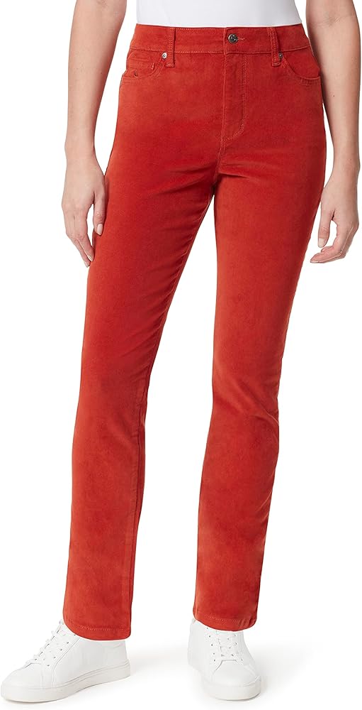 Gloria Vanderbilt Women's Amanda Corduroy Slim High Rise Pant