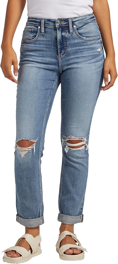 Silver Jeans Co. Women's Beau High Rise Slim Leg Jeans