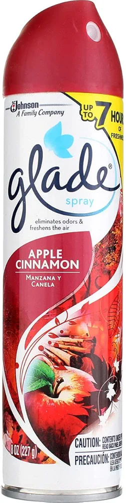 Glade Air Freshener Aerosol Spray - Apple Cinnamon - 8 oz - 2 pk