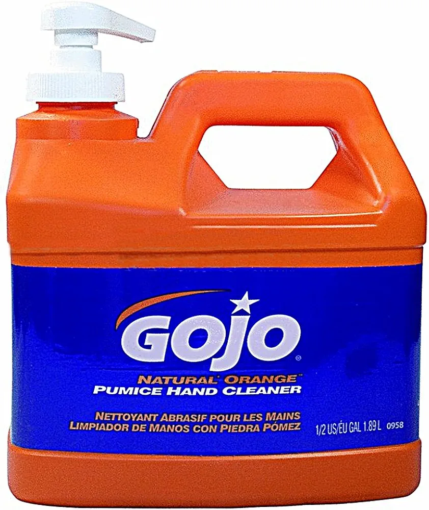 Gojo Hand Cleaner With Pumice Orange Formula 1/2 Gal. Plastic Bottle