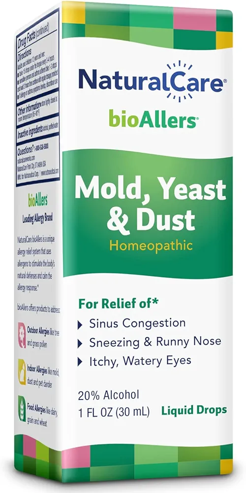 NaturalCare by bioAllers Allergy Treatment Homeopathic Formula May Help Relieve Sneezing, Congestion, Itching, Rashes & Watery Eyes 1 Fl Oz (371400702017)