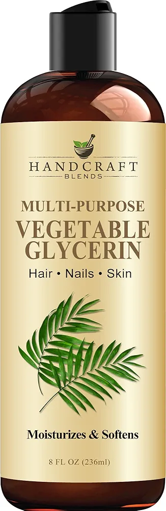 Handcraft Blends Vegetable Glycerin - 8 Fl Oz - 100% Pure and Natural - Premium Grade Hair and Body Oil - Massage Oil - for DIY Blends