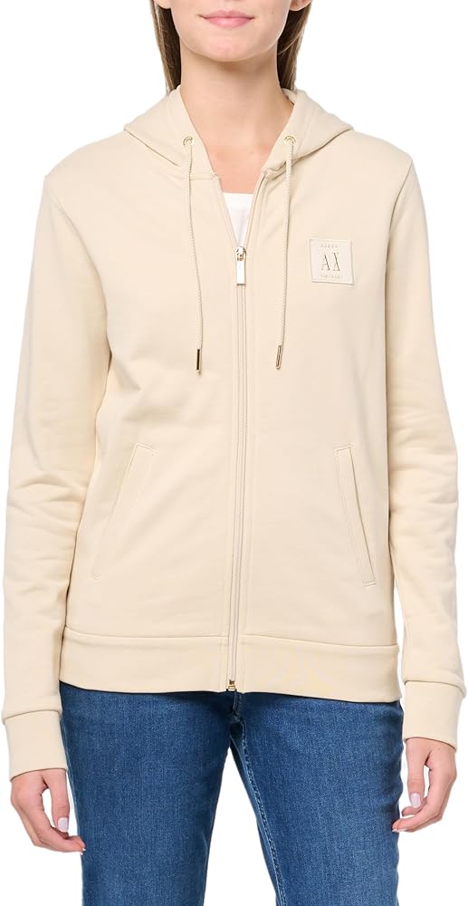 Armani Exchange Women's A|x Icon Zip Up Hooded Sweatshirt