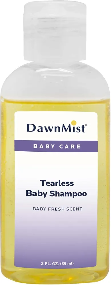 Dukal Dawn Mist Tearless Baby Shampoo with Dispensing Cap, 4 oz. Bottle, Pack of 96