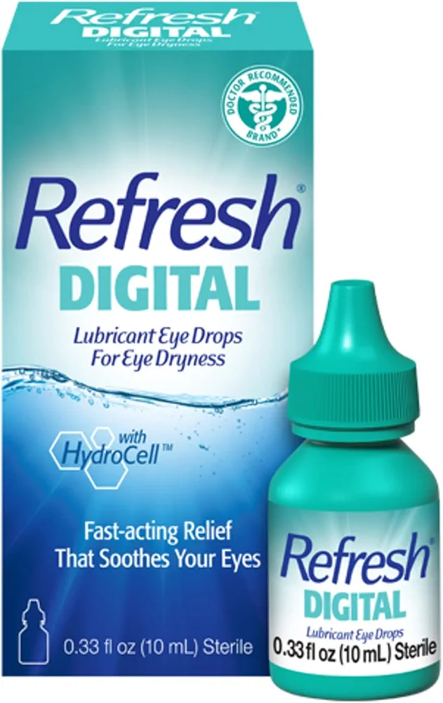 Refresh Digital Lubricant Eye Drops, 0.33 Fl Oz (Pack of 1)