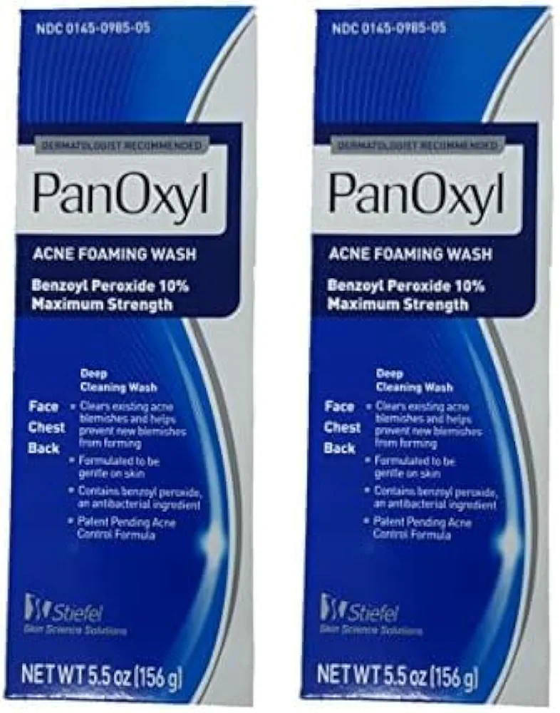 PanOxyl Foaming Acne Wash Maximum Strength 5.5 oz (Pack of 4)