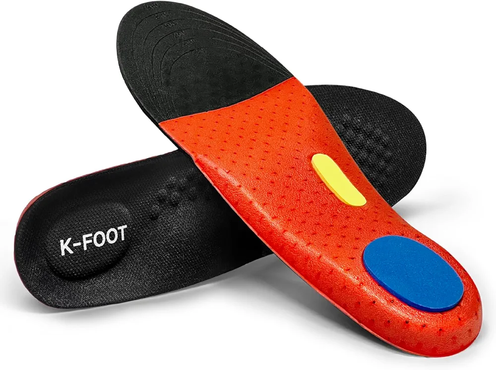 Dual Sera Foam Arch Pad Insoles for Extreme Arch Support, Optimized for Arch & Blood Flow Support – [Foot Filter] Enhance Foot Circulation with Reflexology Massage Insoles