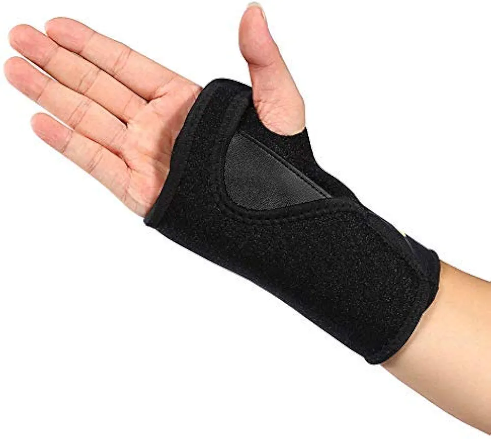 Elastic Wrist Support Hand Brace Splints, Adjustable Wrist and Hand Compression Sleeve for Carpal Tunnel, Arthritis, Tendonitis, Sprains, Wrist Strap Splints for Pain Relief Left