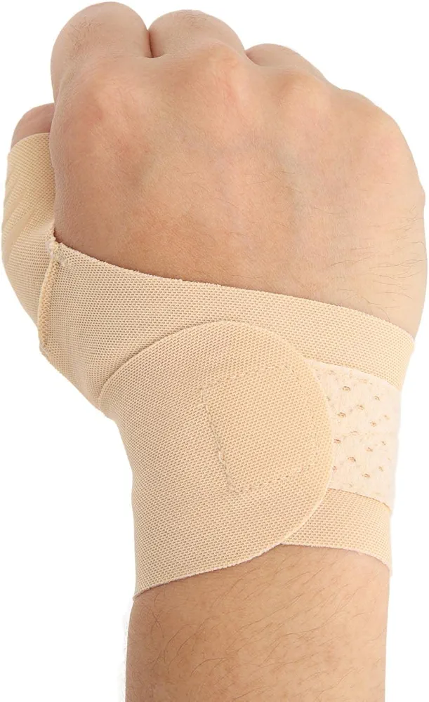 Thumb Splint Right Hand,Soft Adjustable Wrist Thumb Support Brace, Finger Splint for Tendonitis Relief with Silicone Compression Strip Skin Color (Right Hand)