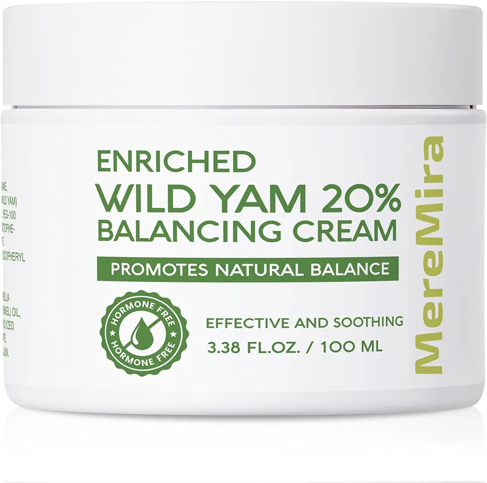 Wild Yam Cream for Hormone Balance: Barbara O'neill Recommended Solution for Women Menopause Hormonal Balancing, 3.38 fl.oz