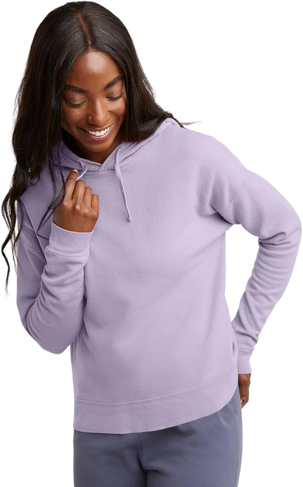 Hanes Originals Garment Dyed Hoodie, Fleece Pullover for Women