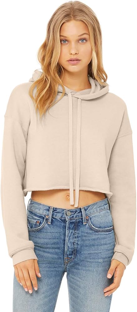 Bella Canvas B7502 Ladies Cropped Fleece Hoodie