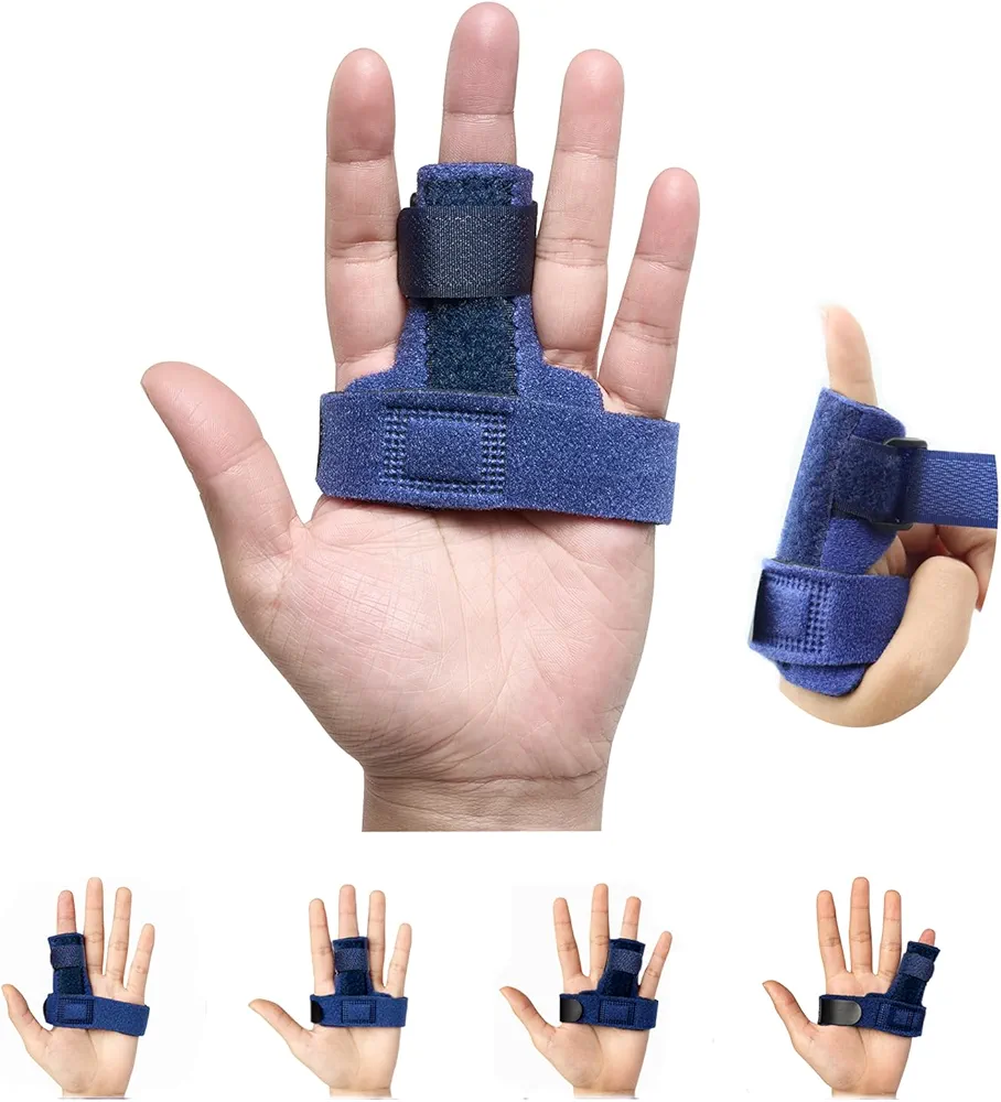 Trigger Finger Splint for Middle Finger Men, Adjustable Finger Support Brace for Alleviating Finger Locking,Popping,Bending,Stiffness,Tendon Release and Pain Relief from Stenosing Tenosynovitis (Big)