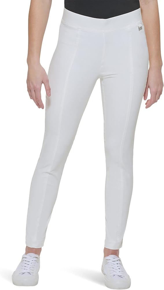 Calvin Klein Women's Pant Ankle Pant, Soft White, M