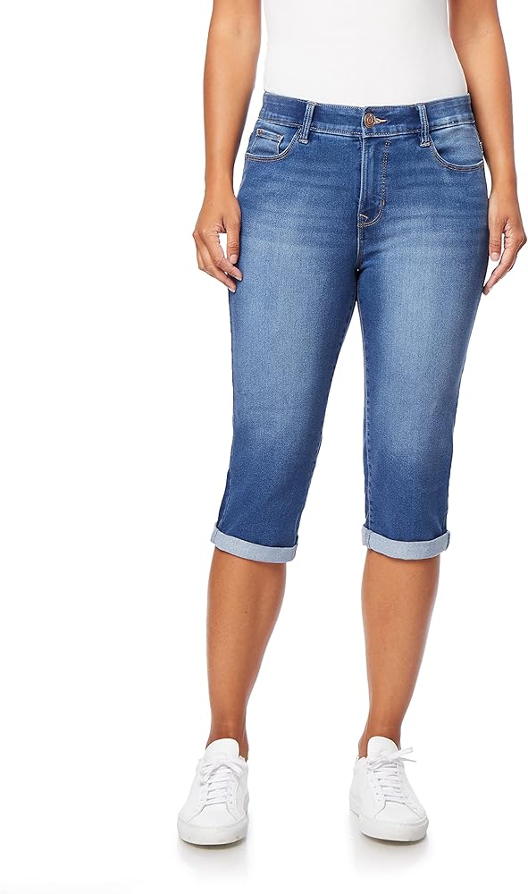 Angels Forever Young Women's 360 Sculpt Stretch Crop Jeans