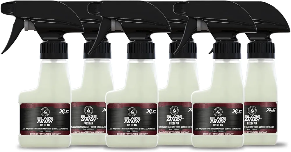 Professional Air Freshener/Janitorial Odor Eliminator & Smoke Neutralizer Spray - Industrial Strength Odor Removal - Cleans Strong Odors on a Molecular Level - 5oz. Bottles - Pack of 6