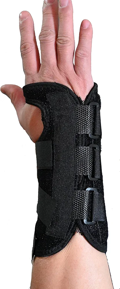 Wrist Brace for Carpal Tunnel, Adjustable Wrist Support Brace with Splints Right Hand, Small/Medium/Large, Arm Compression Hand Support for Injuries, Wrist Pain, Sports, Sprain,