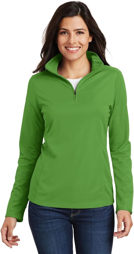 Port Authority Ladies Pinpoint Mesh 1/2-Zip