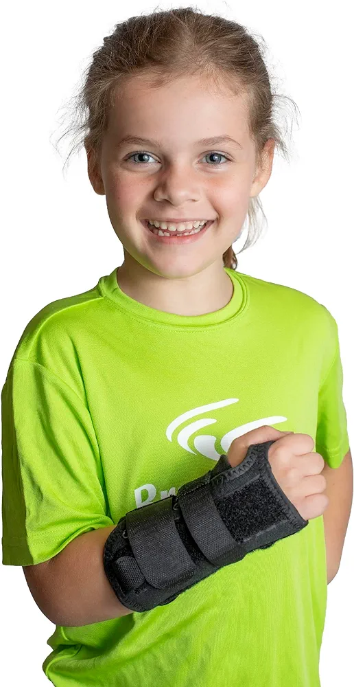 Brace Direct Kid’s Lace-Up Wrist Brace for Wrist Immobilization, Sprains & Strains, Carpal Tunnel Syndrome, & De Quervain’s Syndrome - Pediatric Sizes Offered in Left or Right Wrist