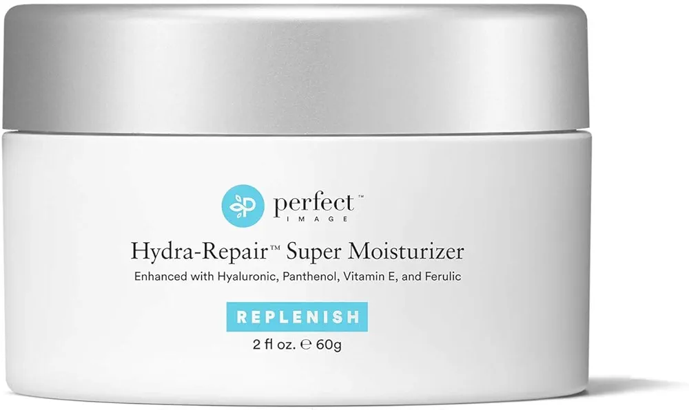 Perfect Image Hydra-Repair Super Moisturizer, Hyaluronic Acid Face Moisturizer for Women and Men, Facial Moisturizer with Vitamin E and Shea Butter, 2 fl oz. (60g)