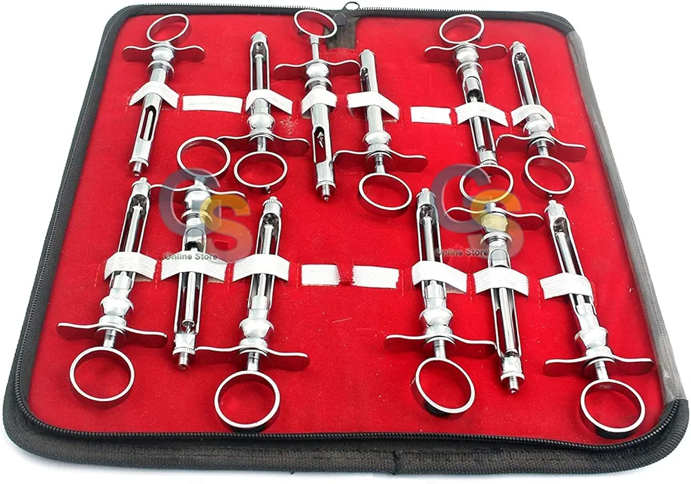 G.S Set of 12 PCS ASPIRATING Syringe