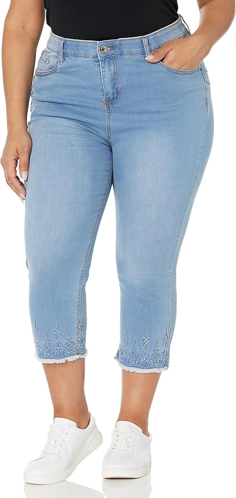 Avenue Women's Plus Size Jean Nikita Crop