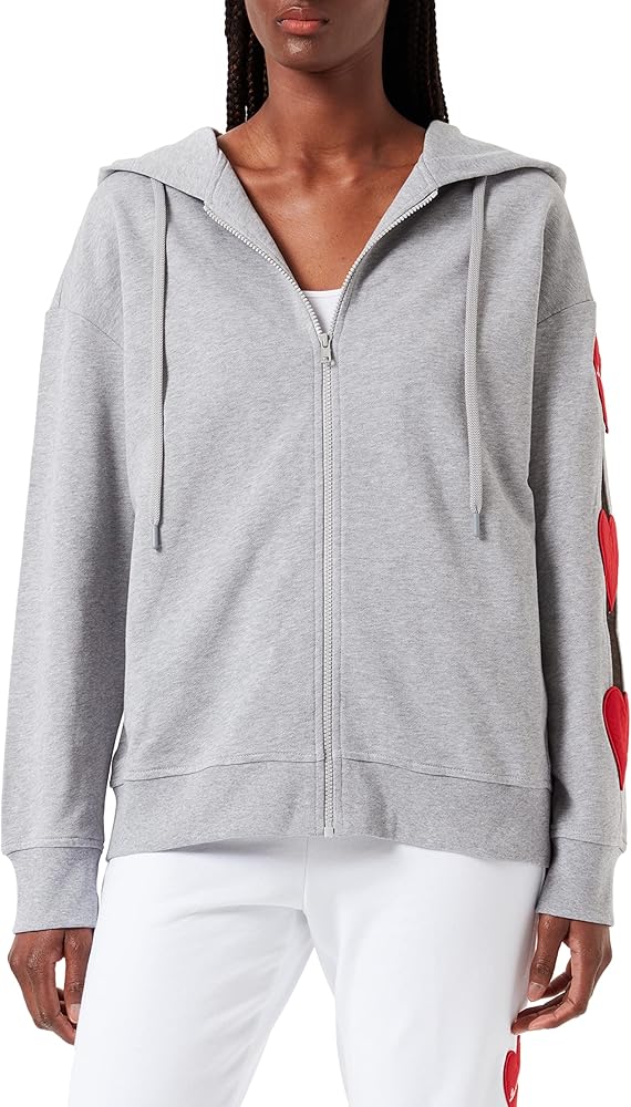 Love Moschino Gray Cotton Sweater