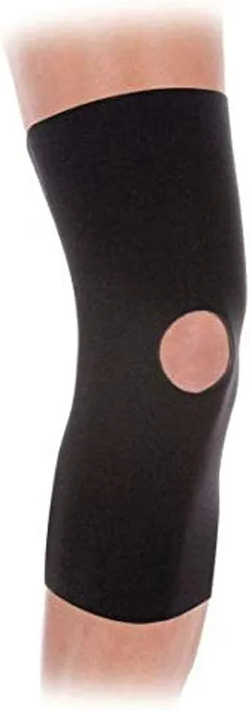 Rolyan 44924 Knee Compression Knee Sleeve for Recovering & Rehabilitating from Knee Injury & Surgery, Black, Medium, 13" Long