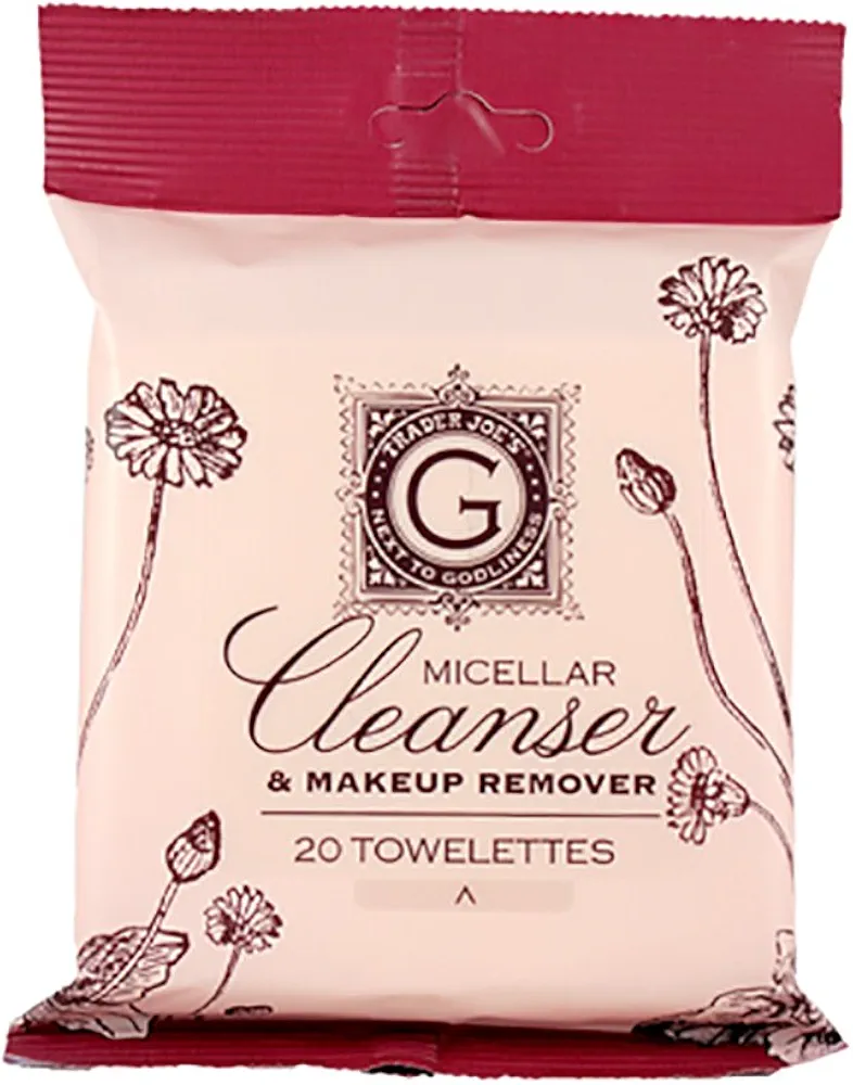 Trader Joe's Micellar Cleanser & Makeup Remover Two Pack each with 20 Towelettes