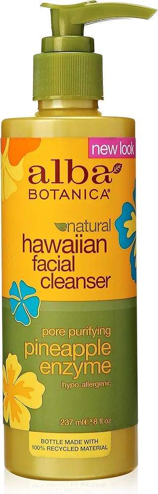 Alba Botanica Hawaiian Enzyme Face Cleanser, Pineapple, 8 oz