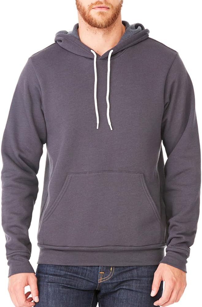 Bella + Canvas Unisex Poly-Cotton Fleece Pullover Hoodie (3719) DEEP HEATHER