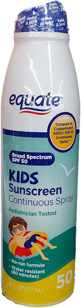 Equate Kids Sunscreen SPF 50 Continuous Spray