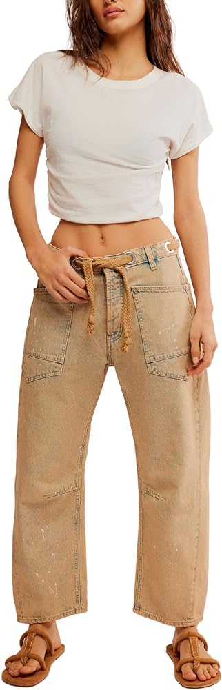 Free People Women's Moxie Low Slung Pull-on Barrel