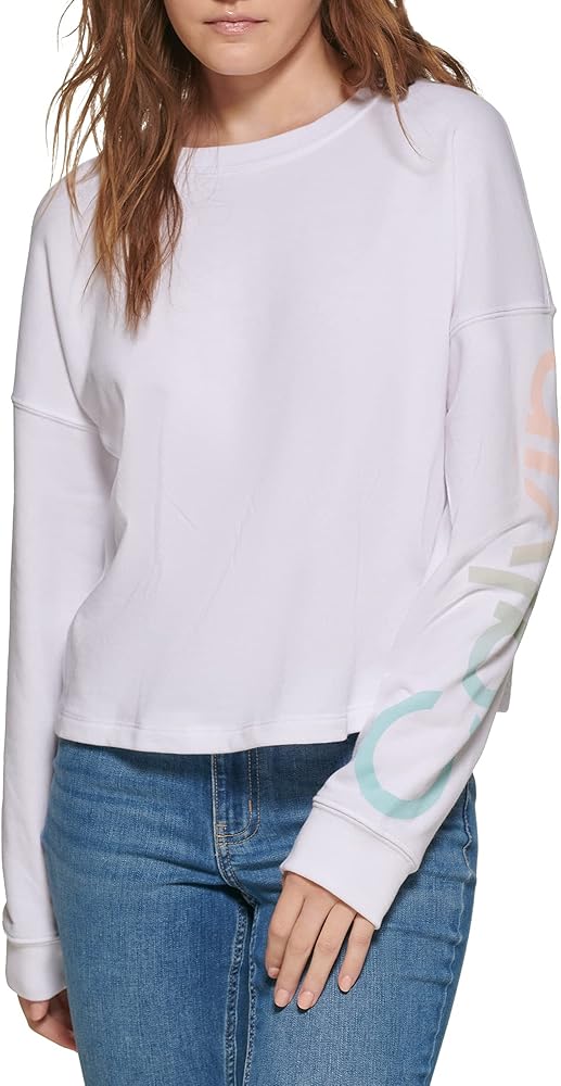 Calvin Klein Jeans Women's Ombre Crew Neck Pullover