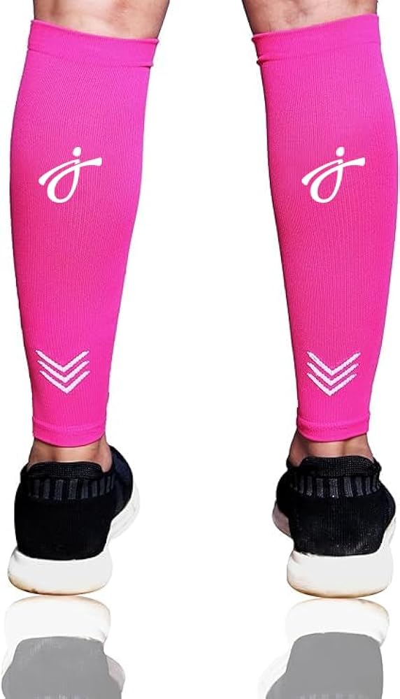 Calf Compression Sleeves For Men And Women - Shin Splint Compression Sleeve - Calf Brace for Running, Cycling, Football, Shin Splints