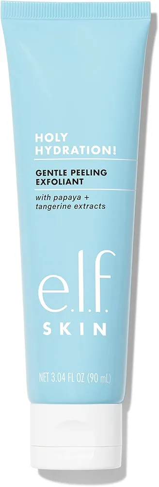 e.l.f. SKIN Gentle Peeling Exfoliant Face Cleanser, Non-Harsh Liquid Formula, Creates A Glowing, Youthful Complexion, Vegan & Cruelty-Free, 3.04 Fl Oz