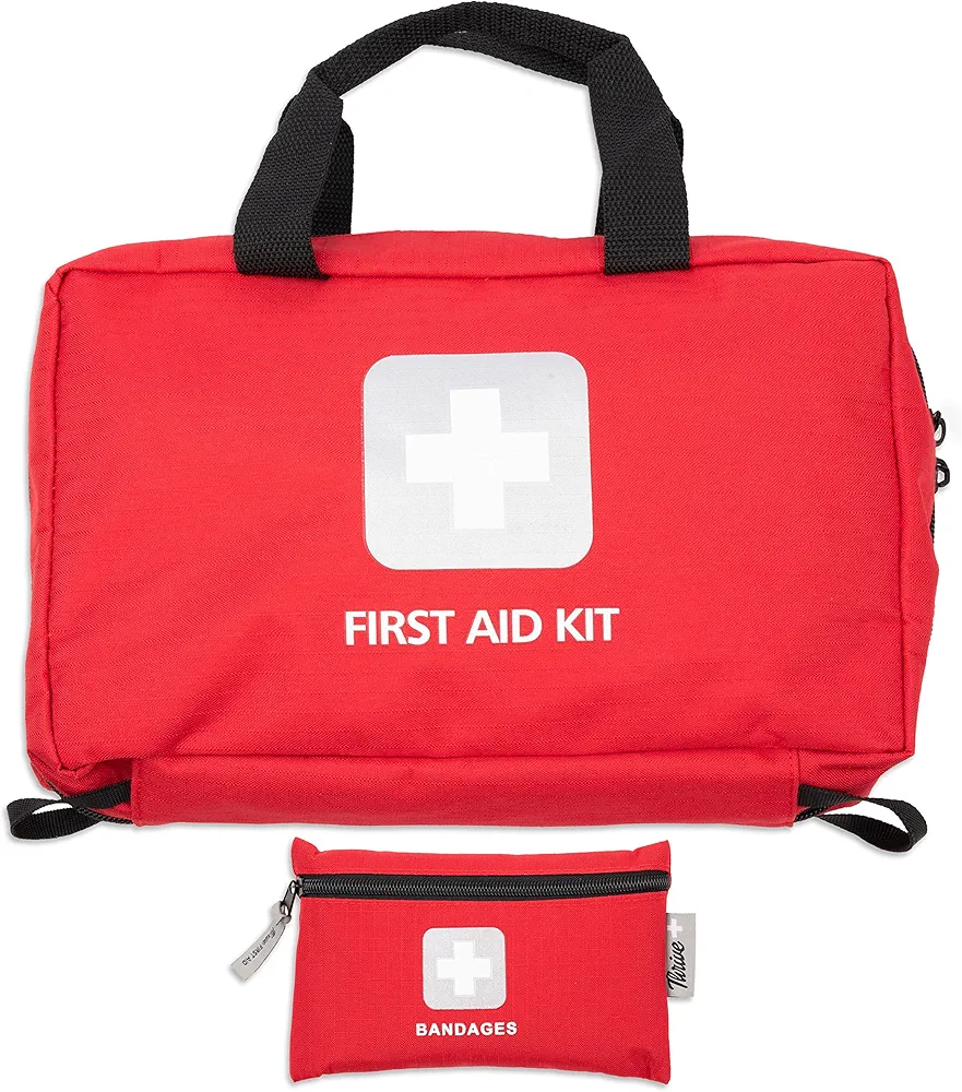 Family First Aid Kit with Bandage Bag