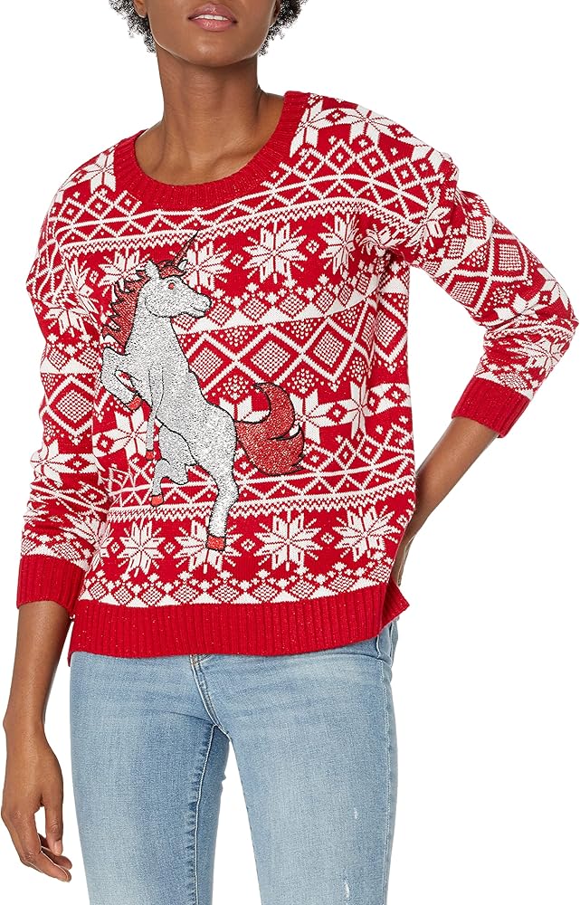 Blizzard Bay Women's Ugly Christmas Unicorn Sweater