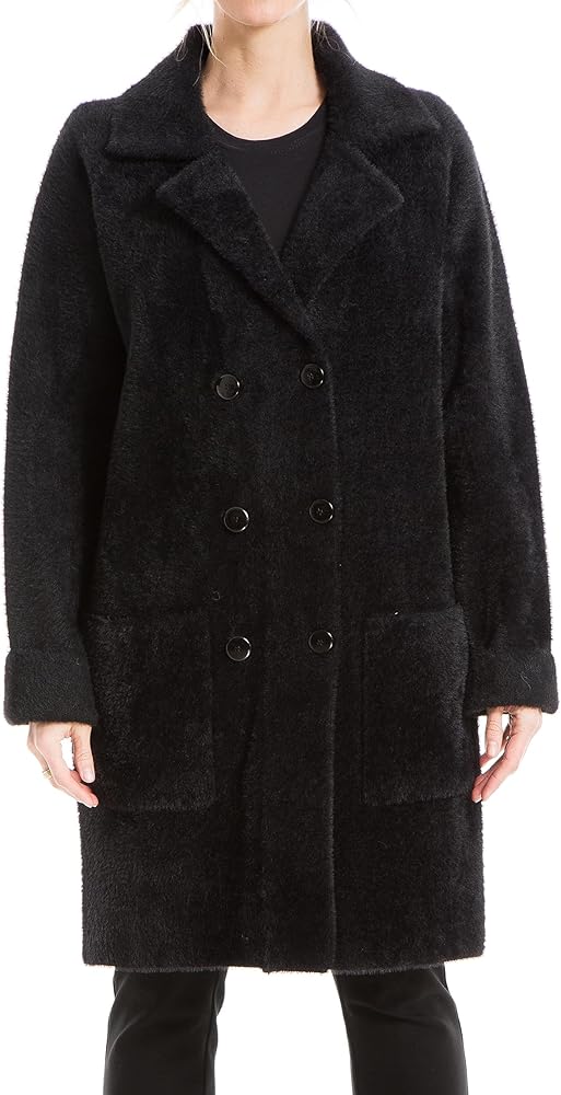 Max Studio Women's Mink Long Sleeve Sweater Coat