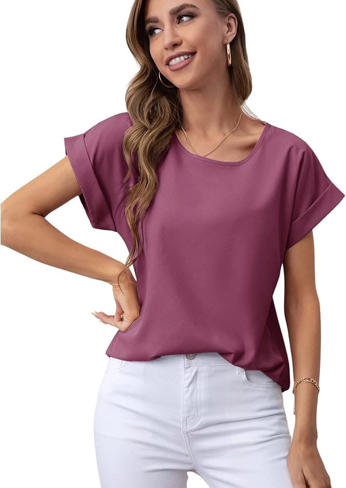 Narecte Womens Tops Dressy Casual,Womens Shirts for Women,Blouses for Women Dressy Casual,Womens T Shirts for Women