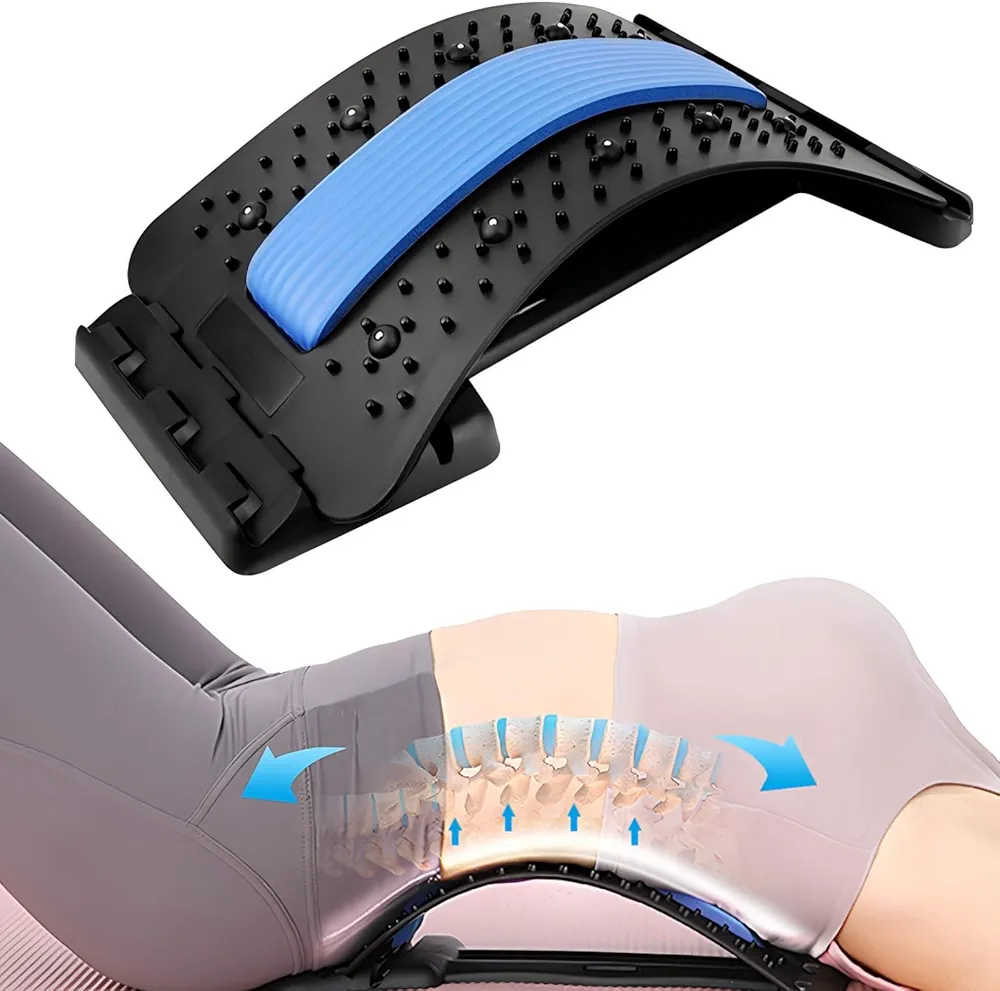 Back Stretcher, Lower Back Pain Relief, Multi Level Back Cracker Device for Herniated Disc,Scoliosis, Spine Decompression,Upper and Lower Back Stretcher,Back Popper