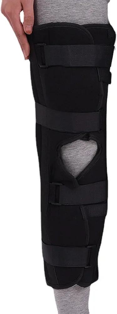 CUSMA Knee Immobilizer, Suitable for Sleep, Full Leg Brace, Straight Knee Splint, Support for Knee Post-Pre-Operation And Surgery Recovery,L, Large