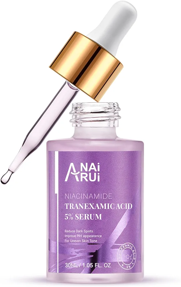 ANAI RUI 5% Tranexamic Acid Serum With Niacinamide, Kojic Acid, Arbutin, Reduce Dark Spot, PIH, for Uneven Skin Tone 1FL.Oz