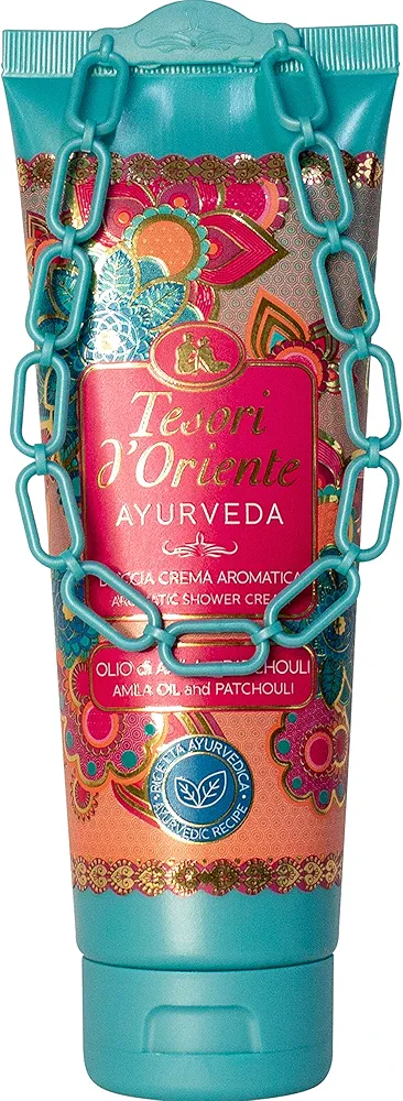 Tesori d'Oriente Shower Cream Gel Womens, Moisturizing Body Wash For Women, Travel Size Body Gel with Skin Care Essentials-250 Ml-8.45us Fl Oz [Italian Import ]-(Ayurveda)