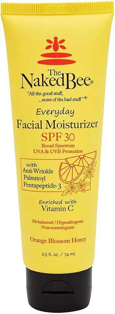 THE Naked BEE - 2.5 Oz Vitamin C Facial Moisturizer SPF 30 -Orange Blossom