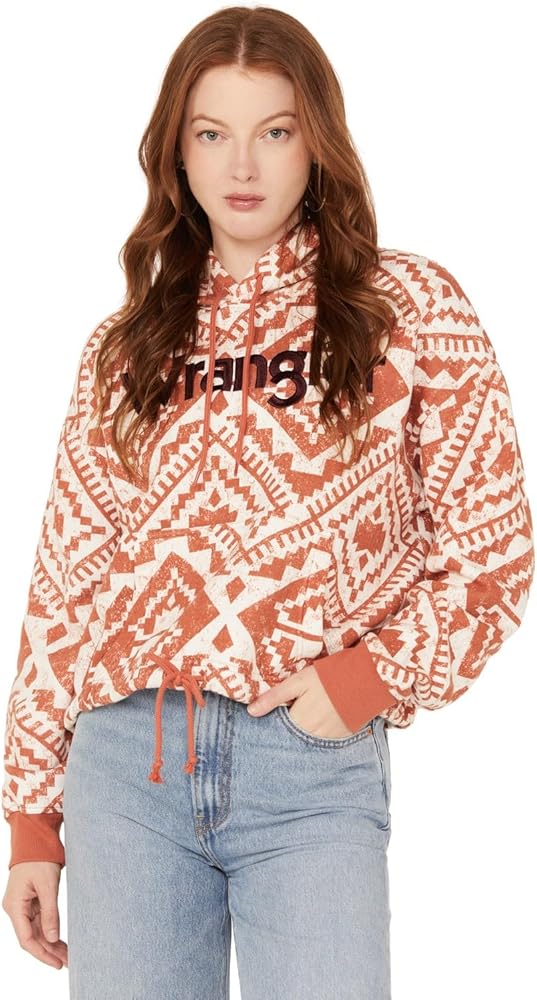 Wrangler Womens Retro Western Vintage Logo Hoodie