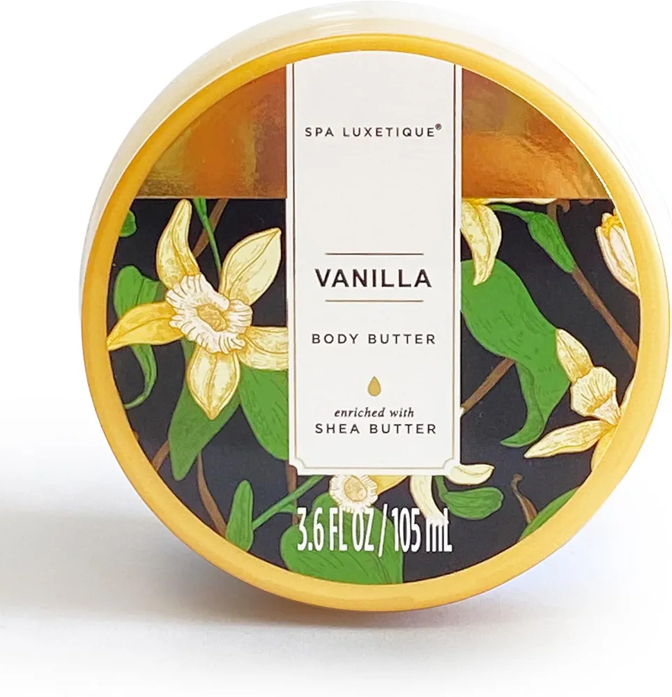 Princess Belle Vanilla Body Butter, Body Butter for Dry Skin, Shea Butter Body Lotion, Vanilla Scented Body Care for Deep Moisturizing and Softening