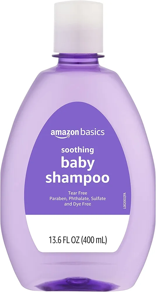 Amazon Basics Baby Shampoo, Lavender & Chamomile Scented, 13.60 Fl Oz (Pack of 1)